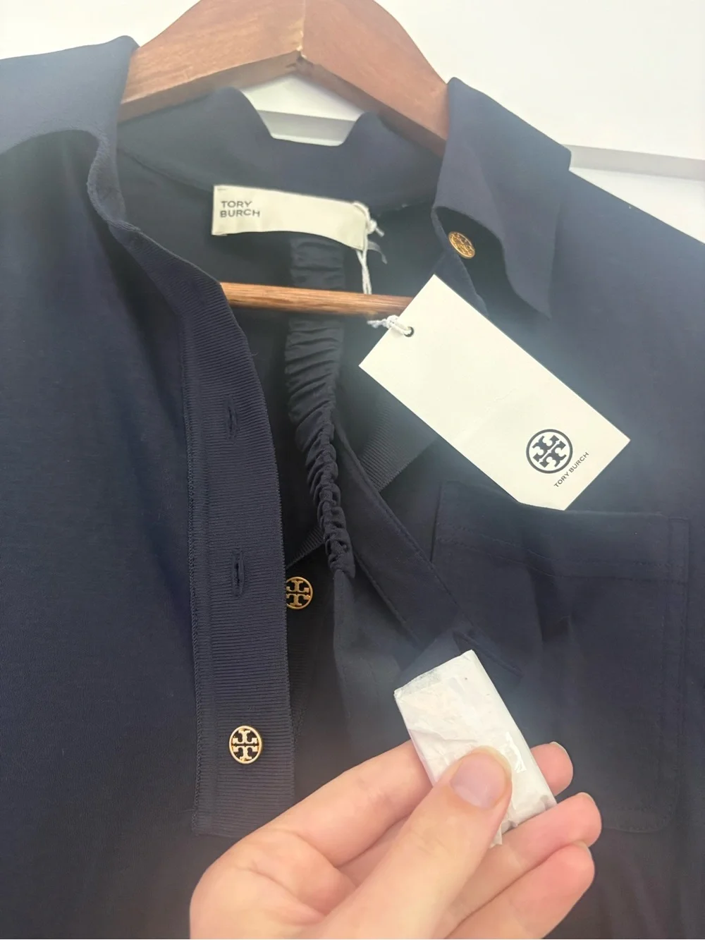 NWT Tory Burch Knit Polo Belted Midi Dress